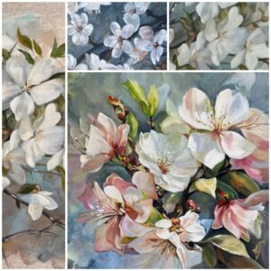 Pinkish White Blossom Branch