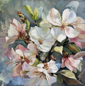 Pink and White Blossoms