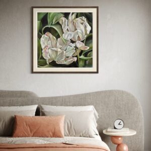 White Unfolding Tulips