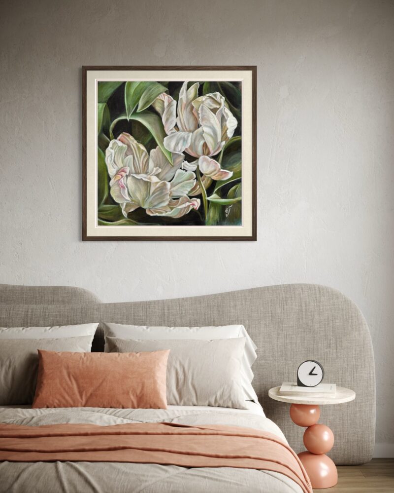 White Unfolding Tulips